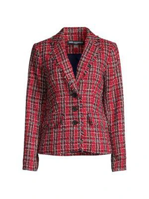 商品Karl Lagerfeld Paris|​Bouclé-Tweed Blazer,价格¥376,第3张图片详细描述