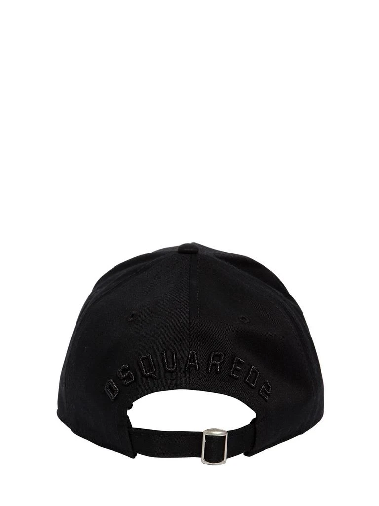 商品DSQUARED2|Icon Cotton Canvas Baseball Hat,价格¥918,第4张图片详细描述