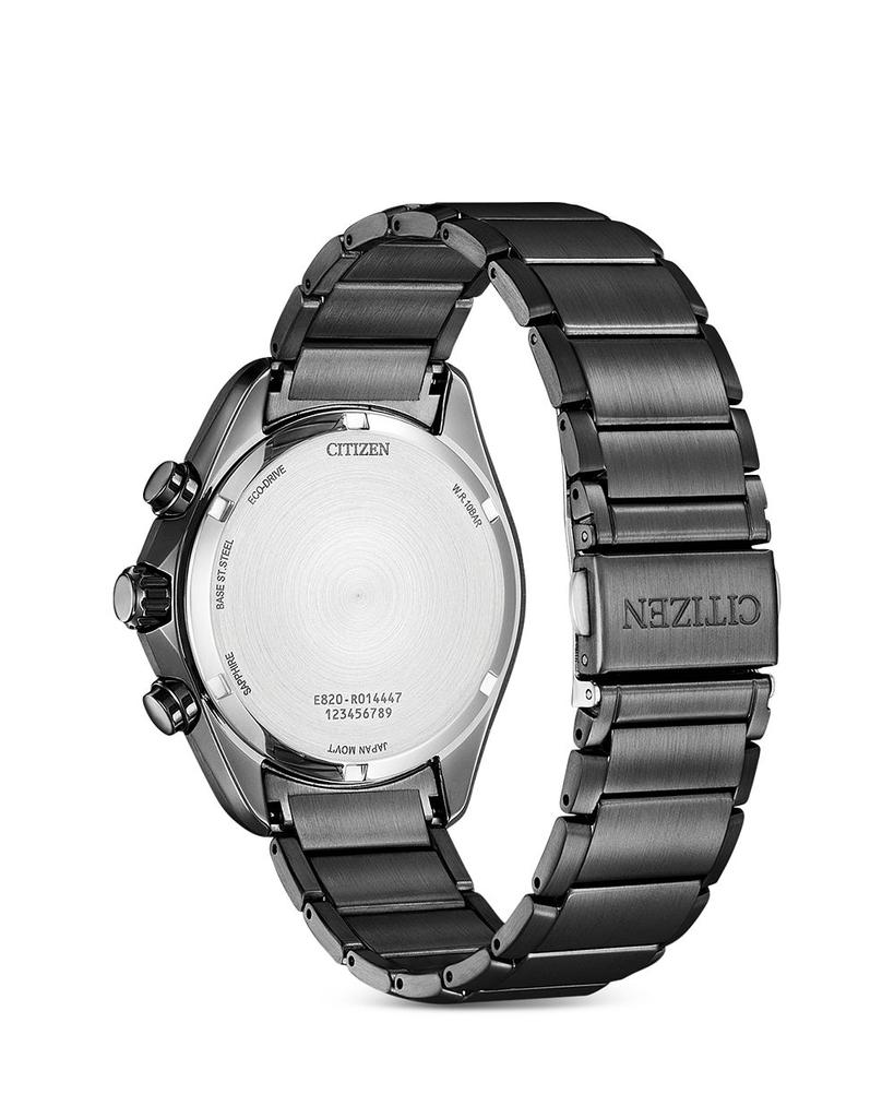 Men's Sport Luxury Stainless Steel Chronograph Watch, 43mm商品第2张图片规格展示