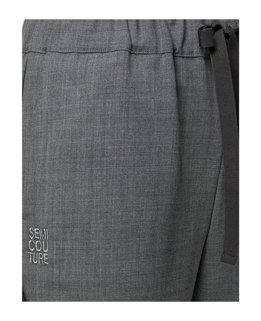 商品SEMICOUTURE|Charcoal Grey Virgin Wool Trousers,价格¥1443,第5张图片详细描述