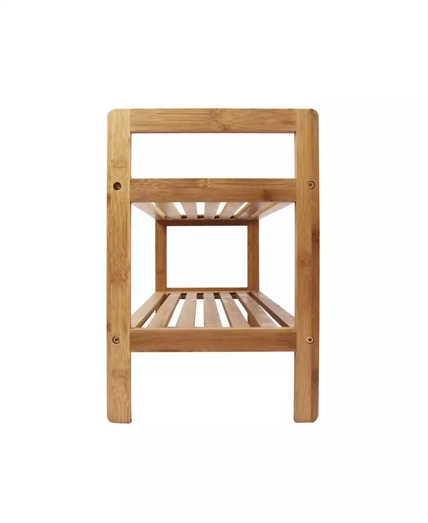 商品Oceanstar|2-Tier Bamboo Shoe Rack,价格¥314,第3张图片详细描述