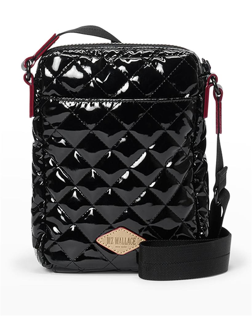 Metro Patent Quilted Crossbody Bag商品第2张图片规格展示