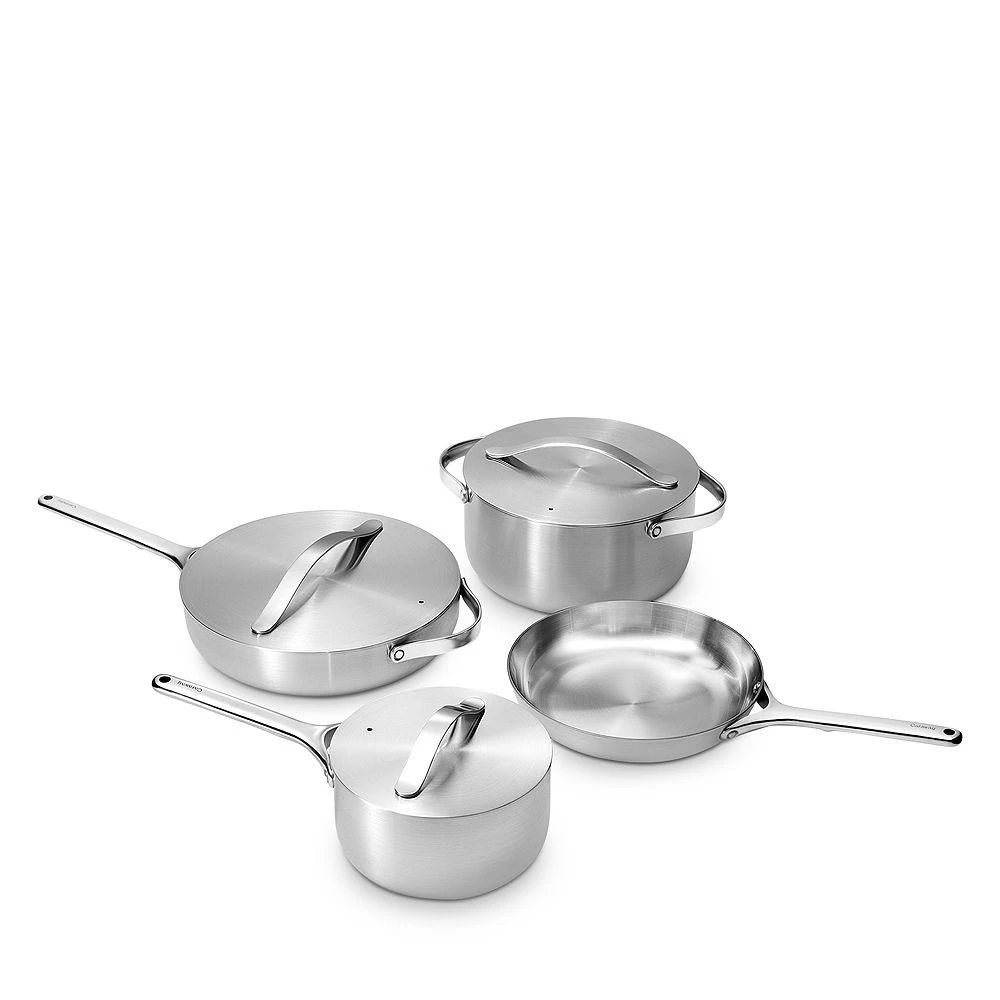 商品Caraway|7 Pc. Stainless Steel Cookware Set,价格¥4504,第1张图片