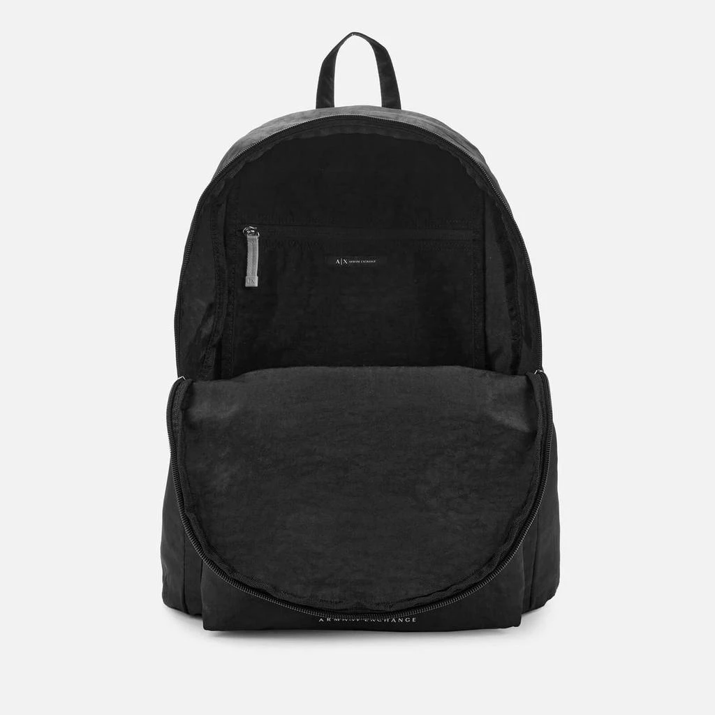商品Armani Exchange|Armani Exchange Men's Ax Logo Backpack - Black,价格¥534,第4张图片详细描述