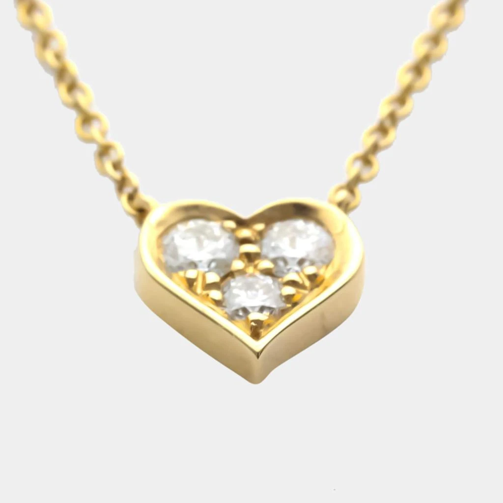 商品[二手商品] Tiffany & Co.|Tiffany & Co. Sentimental Heart 18K Rose Gold Diamond Necklace,价格¥7130,第5张图片详细描述