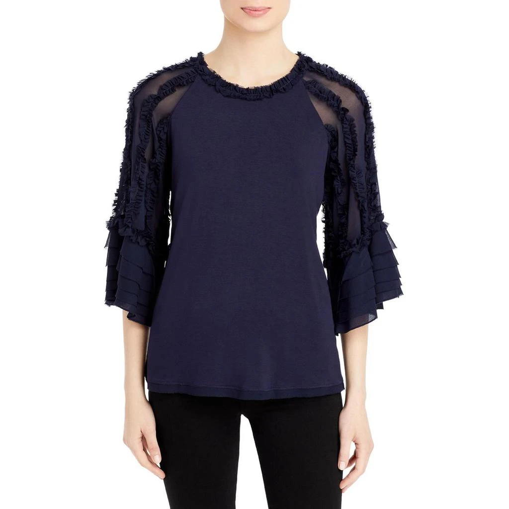 商品Kobi Halperin|Kobi Halperin Womens Aliza Ruffled Bell Sleeve Blouse,价格¥338,第1张图片