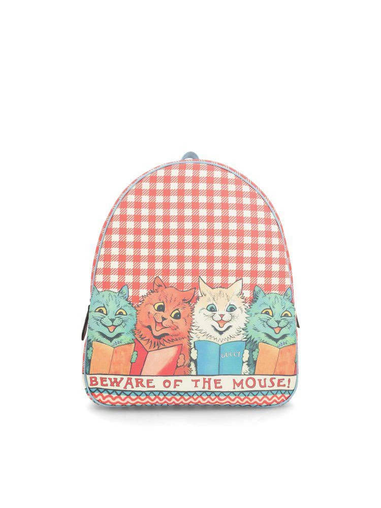 商品Gucci|Gucci Kids Logo Detailed Zip-Up Backpack,价格¥4576,第1张图片