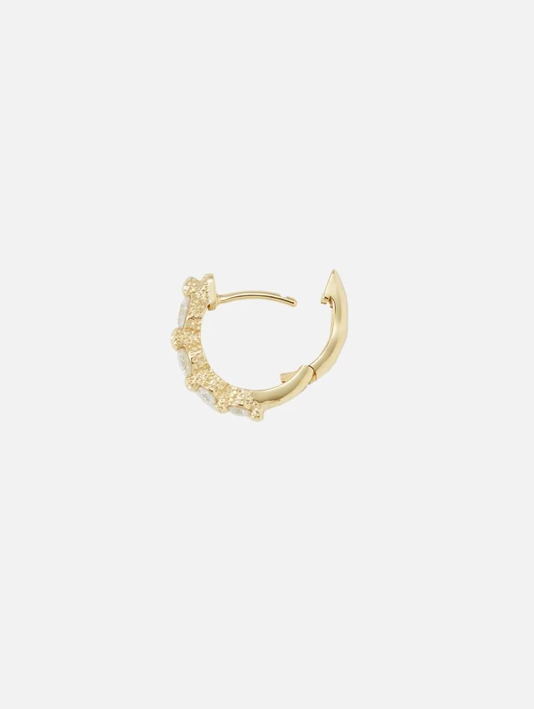 商品THREE STORIES JEWELRY|Single Timeless Small Graduated Diamond Hoop,价格¥7625,第4张图片详细描述