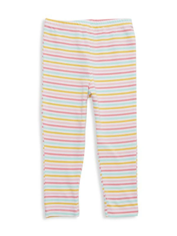 商品Little Me|Baby Girl's 2 Piece Rainbow Graphic Tee & Striped Pants Set,价格¥80,第3张图片详细描述