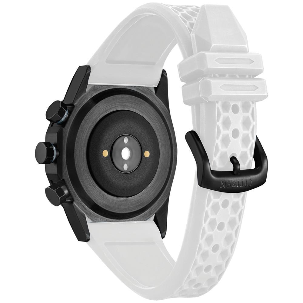 商品Citizen|Men's CZ Smart Hybrid HR White Strap Smart Watch 44mm,价格¥2632,第5张图片详细描述