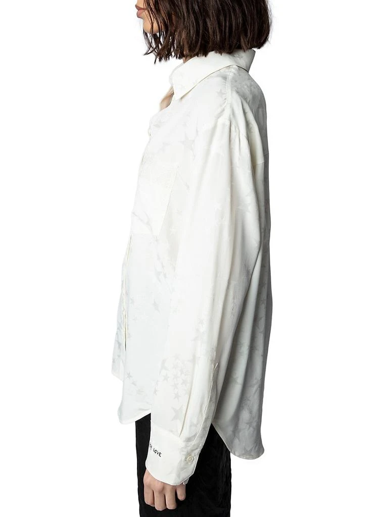 商品Zadig&Voltaire|Silk Jacquard-Star Blouse,价格¥1265,第4张图片详细描述