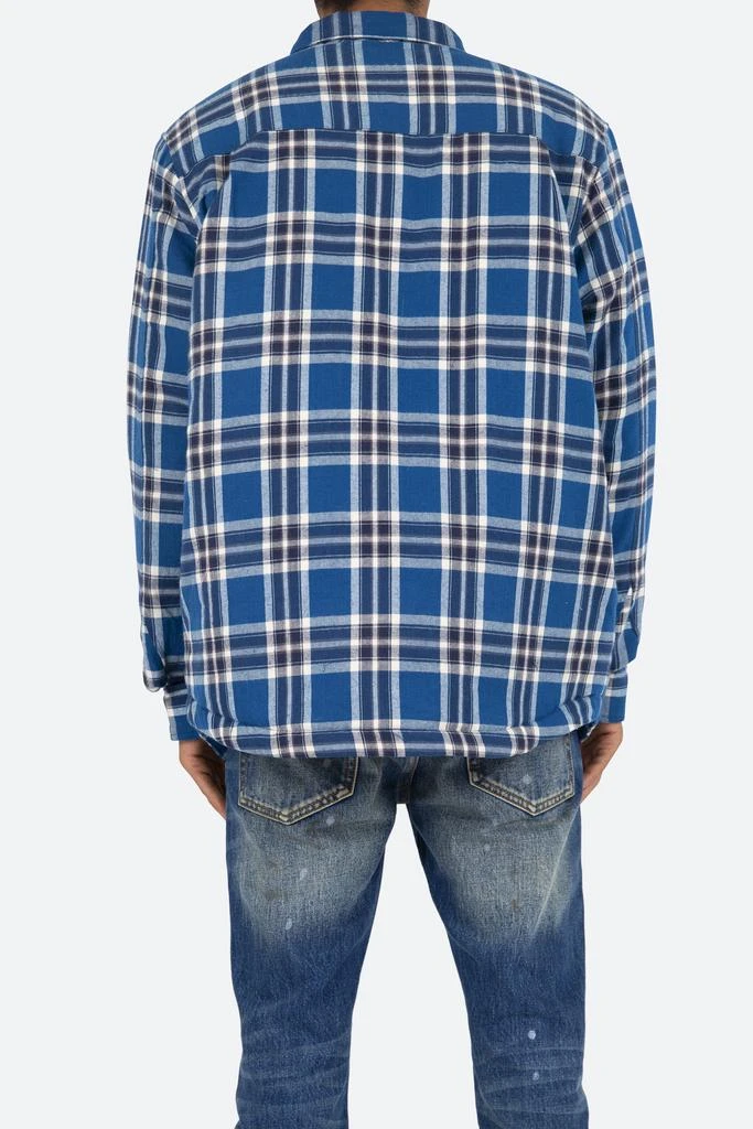 商品MNML|Plaid Work Jacket - Blue/White,价格¥260,第4张图片详细描述