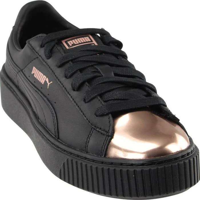 商品Puma|Basket Platform Metallic运动鞋,价格¥262,第1张图片