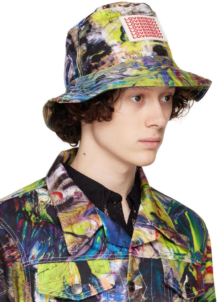 Multicolor Denim Bucket Hat商品第2张图片规格展示