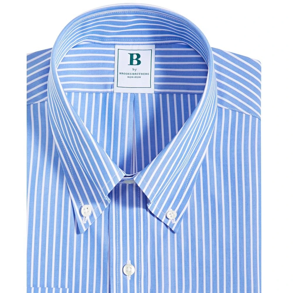 商品Brooks Brothers|Brooks Brothers Men's Regular Fit Non-Iron Thin Stripe Dress Shirt,价格¥530,第5张图片详细描述
