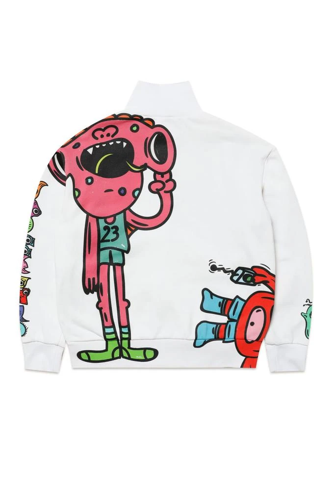 商品DSQUARED2|D2s734u Cool Fit Sweat-shirt Dsquared Sweatshirt With Little Monsters Print And Zip,价格¥2448,第2张图片详细描述
