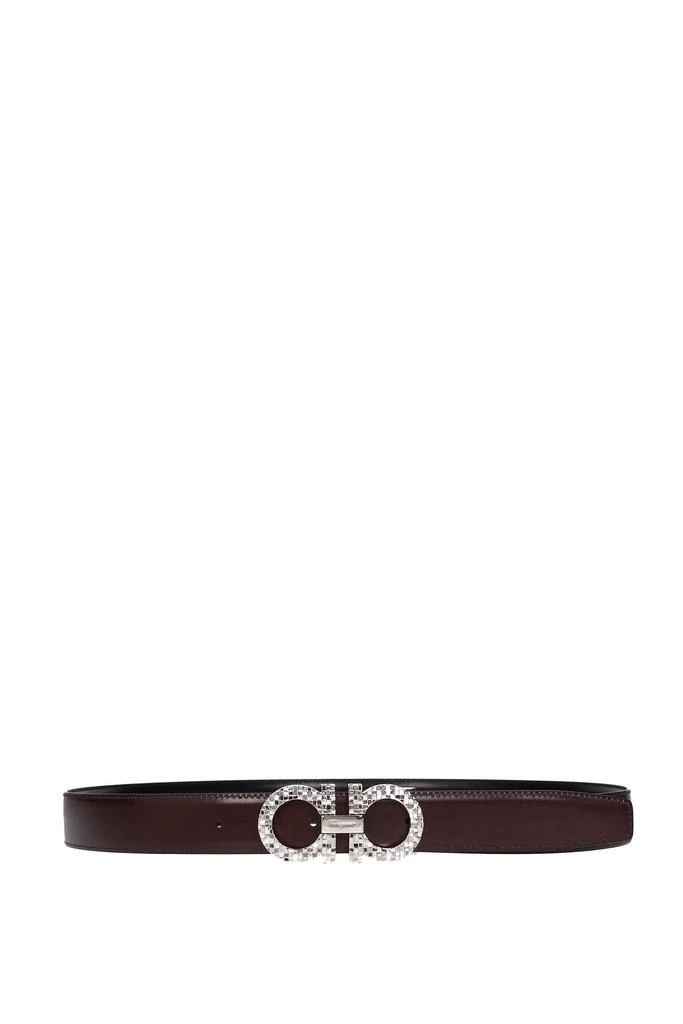 商品Salvatore Ferragamo|Regular belts Leather Black Copper,价格¥2586,第2张图片详细描述