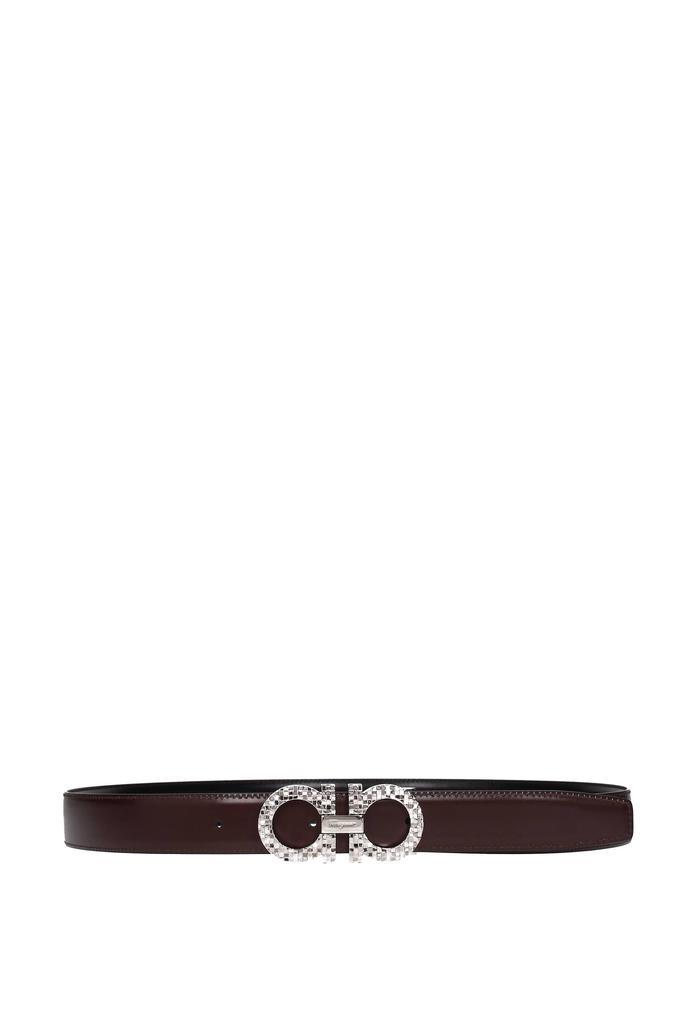 商品Salvatore Ferragamo|Regular belts Leather Black Copper,价格¥2283,第4张图片详细描述