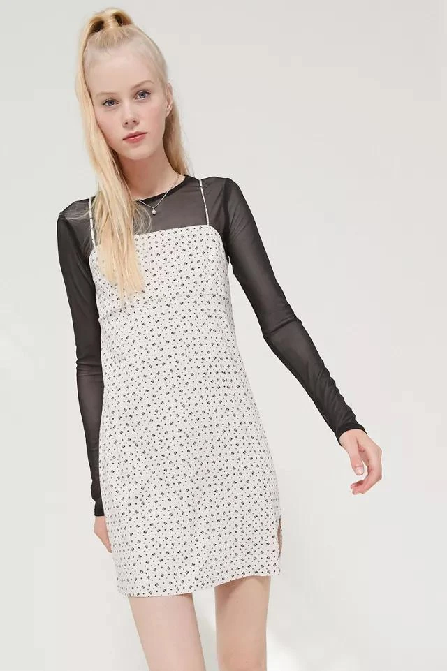 商品Urban Outfitters|UO Janie Straight Neck Mini Dress,价格¥190,第1张图片详细描述