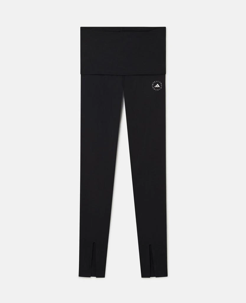 商品Stella McCartney|Stella McCartney - TrueStrength Split Cuff Yoga Leggings, Woman, Black, Size: L,价格¥1103,第1张图片