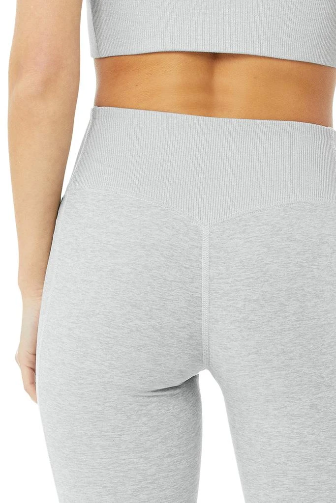 商品Alo|High-Waist Alosoft Lounge Legging - Zinc Heather,价格�¥492,第5张图片详细描述