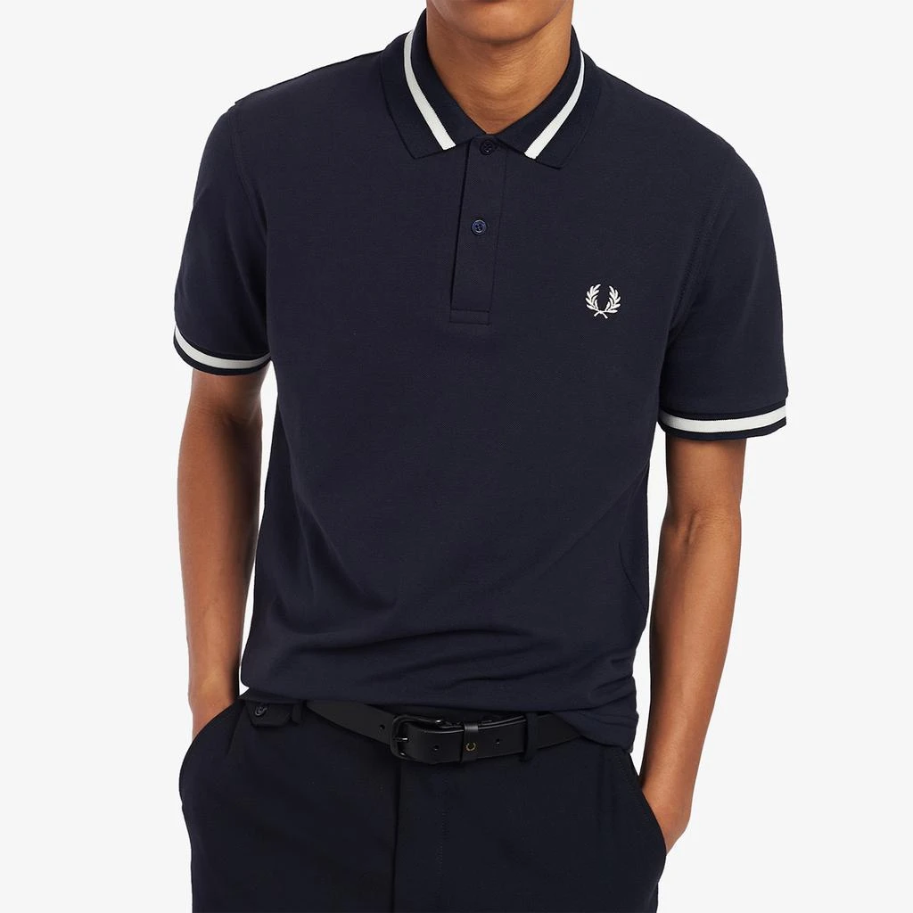 商品Fred Perry|Fred Perry Men's Made In England Single Tipped Polo Shirt - Navy,价格¥568,第3张图片详细描述