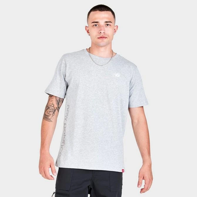 商品New Balance|Men's New Balance Essentials Metallic Logo Short-Sleeve T-Shirt,价格¥185,第1张图片