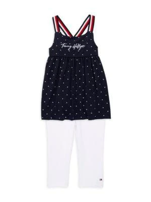 商品Tommy Hilfiger|Little Girl’s 2-Piece Star Tunic & Leggings Set,价格¥158,第1张图片