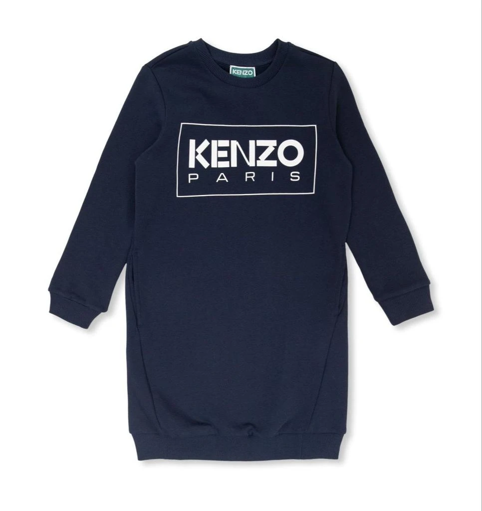 商品Kenzo|Kenzo Kids Logo Printed Crewneck Sweatshirt Dress,价格¥900,第1张图片