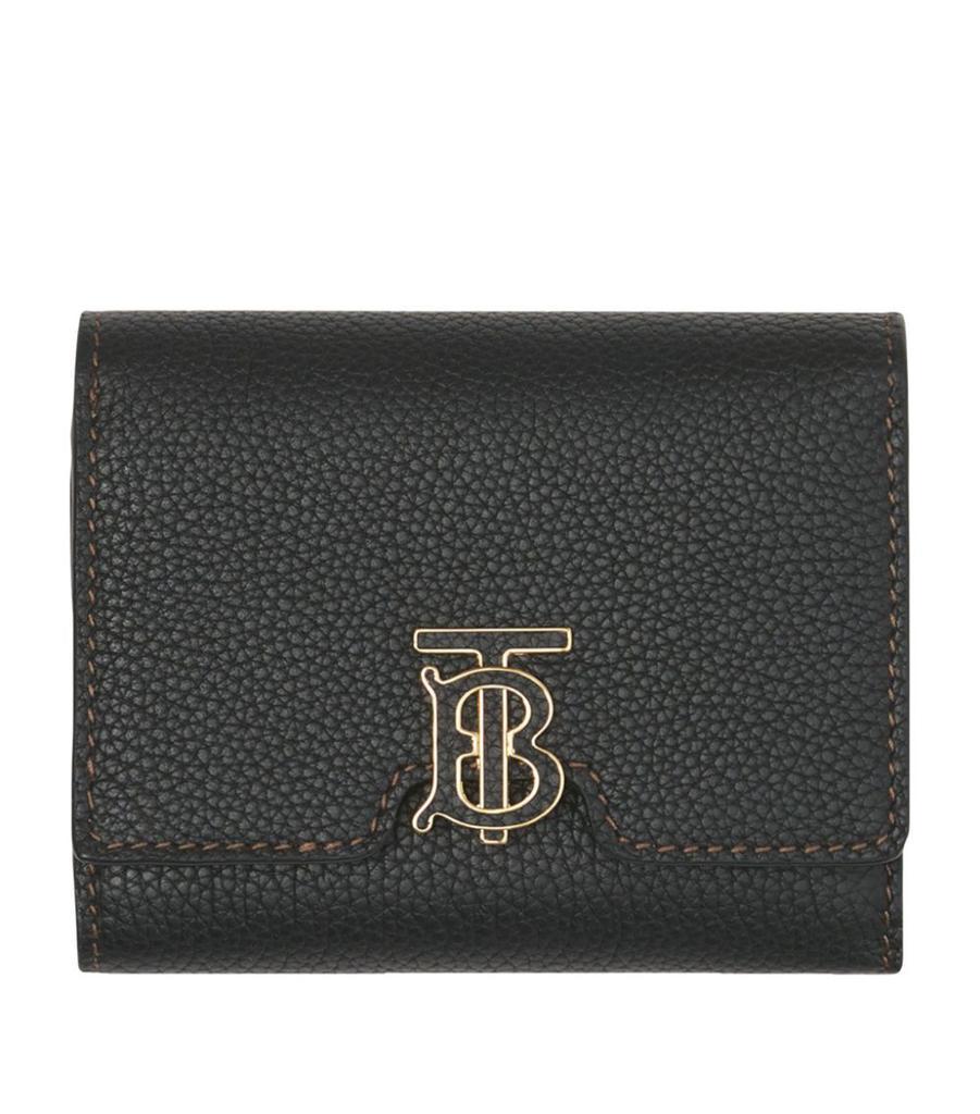 商品Burberry|Grained Leather TB Monogram Folding Wallet,价格¥4022,第1张图片