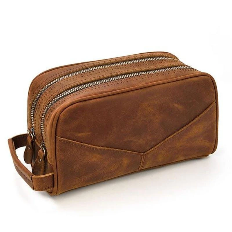 商品Steel Horse Leather|The Nomad Toiletry Bag | Genuine Leather Travel Toiletry Bag,价格¥592,第1张图片