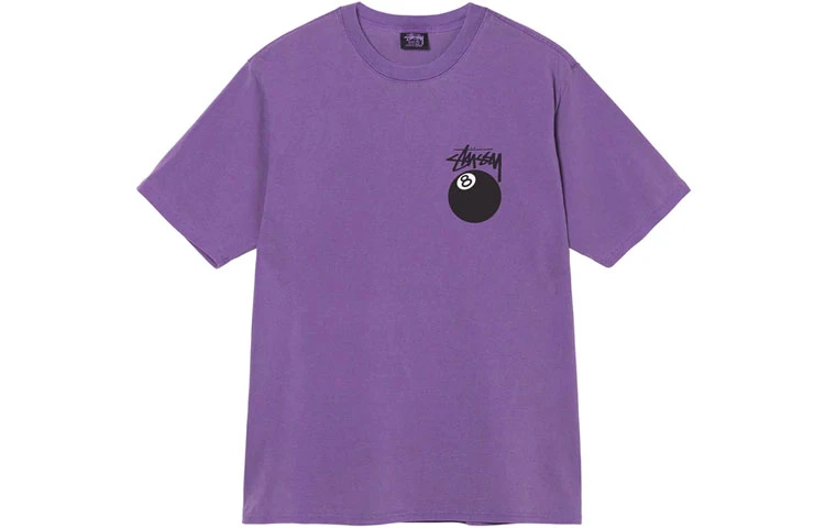 商品[国内直发] STUSSY|SS22 Ball Pigment Dyed Tee 黑8球印花休闲短袖T恤 男款,价格¥1432,第7张图片详细描述