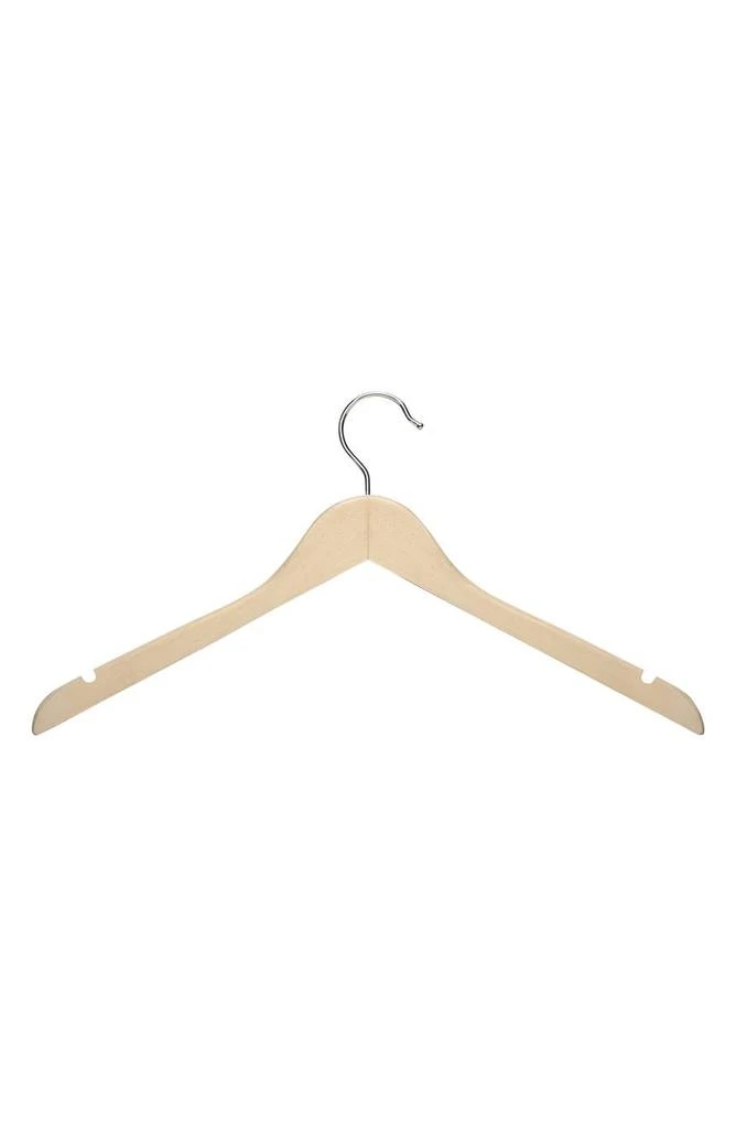 商品Honey Can Do|Maple Wood Shirt Hangers - Pack of 20,价格¥225,第1张图片