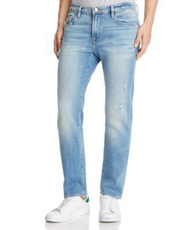 商品FRAME|L'Homme Skinny Fit Jeans in Barkley,价格¥1264,第1张图片