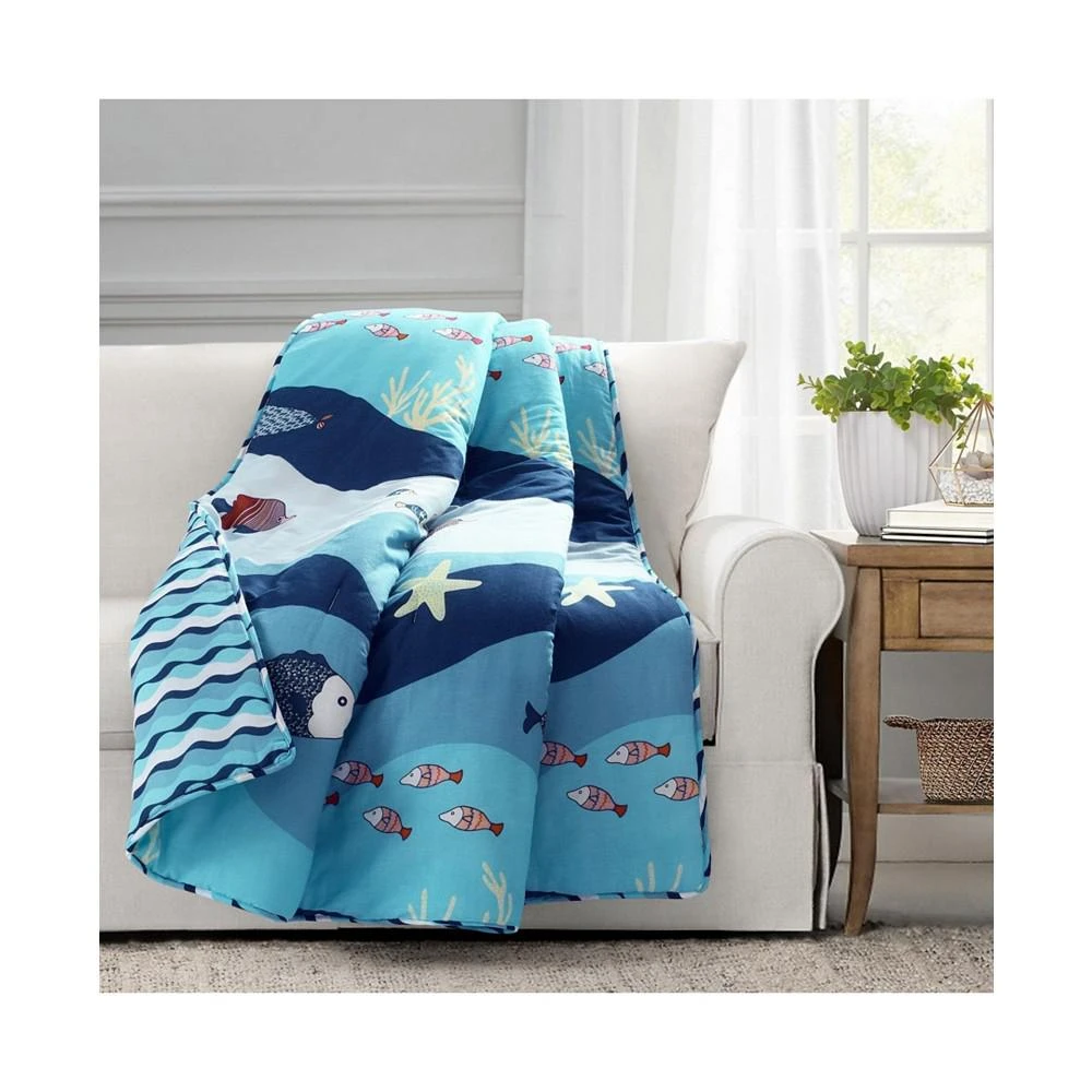 商品Macy's|Lush Décor Sea Life Throw for Kids, 60" x 50",价格¥629,第4张图片详细描述