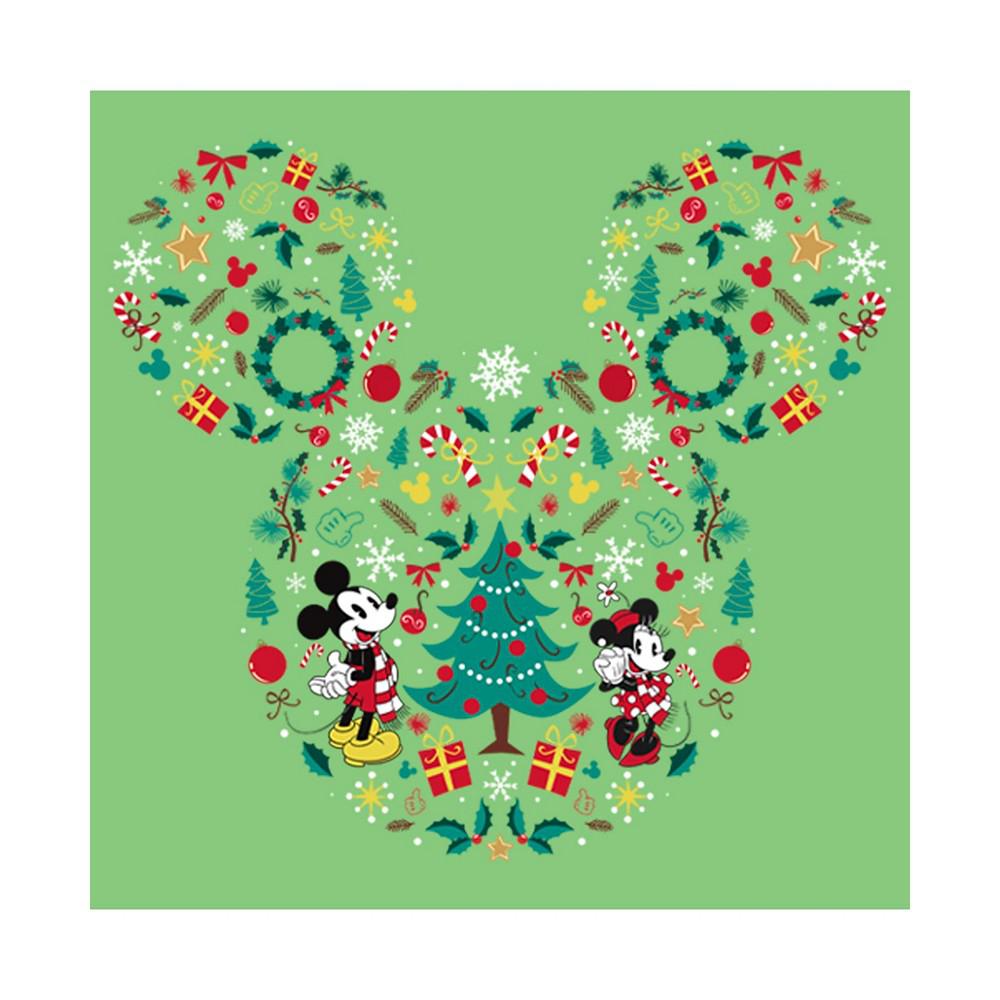 Girl's Mickey & Friends Christmas Wonderland Icon Collage  Child T-Shirt商品第2张图片规格展示