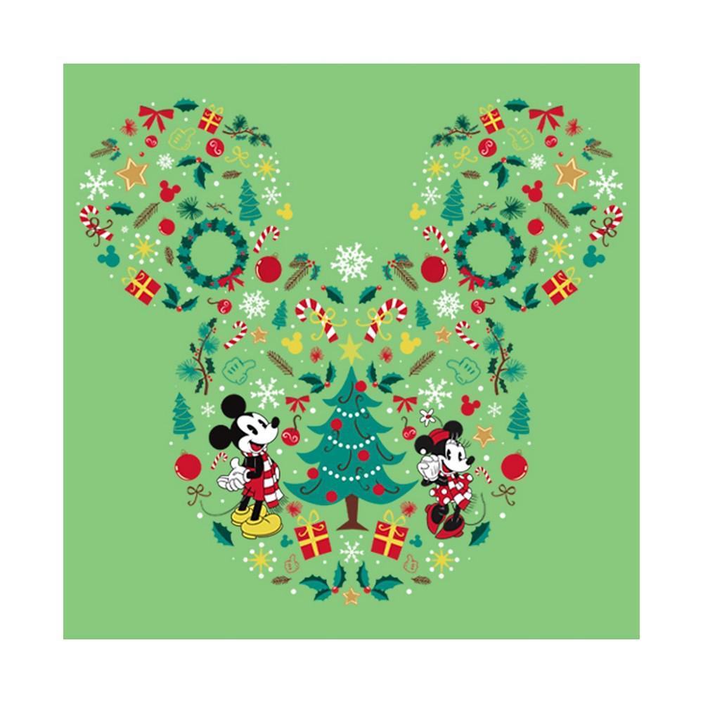 商品Disney|Girl's Mickey & Friends Christmas Wonderland Icon Collage  Child T-Shirt,价格¥191,第4张图片详细描述