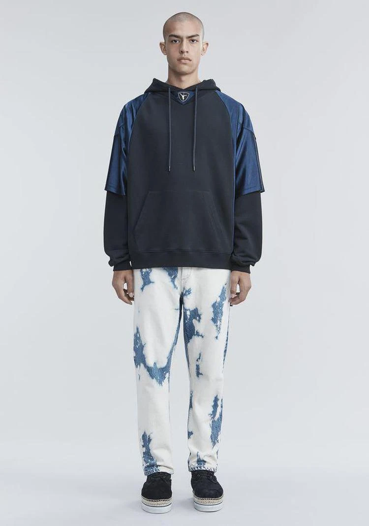 商品Alexander Wang|FOOTBALL HYBRID HOODIE,价格¥2064,第1张图片