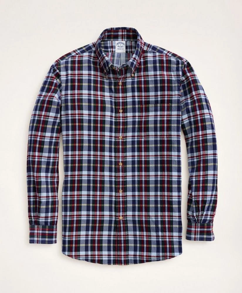 商品Brooks Brothers|Regent Regular-Fit Plaid Corduroy Shirt,价格¥413,第1张图片