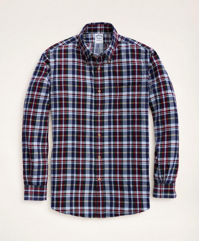 商品Brooks Brothers|Regent Regular-Fit Plaid Corduroy Shirt,价格¥368,第1张图片