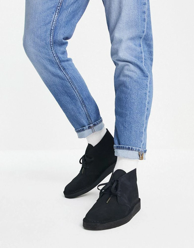 商品Clarks|Clarks Originals Desert coal boots in black suede,价格¥1236,第2张图片详细描述