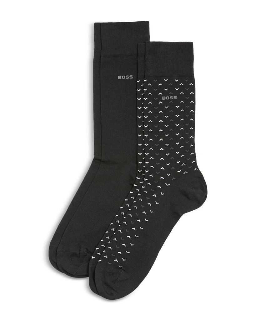 商品Hugo Boss|Mini Pattern Dress Socks, Pack of 2,价格¥165,第1张图片详细描述