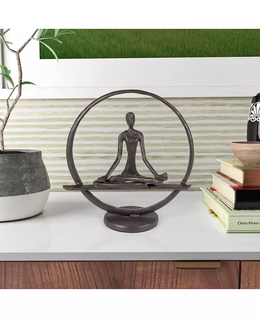 商品Danya B|Yoga Meditation Circle Cast Iron Sculpture,价格¥299,第5张图片详细描述