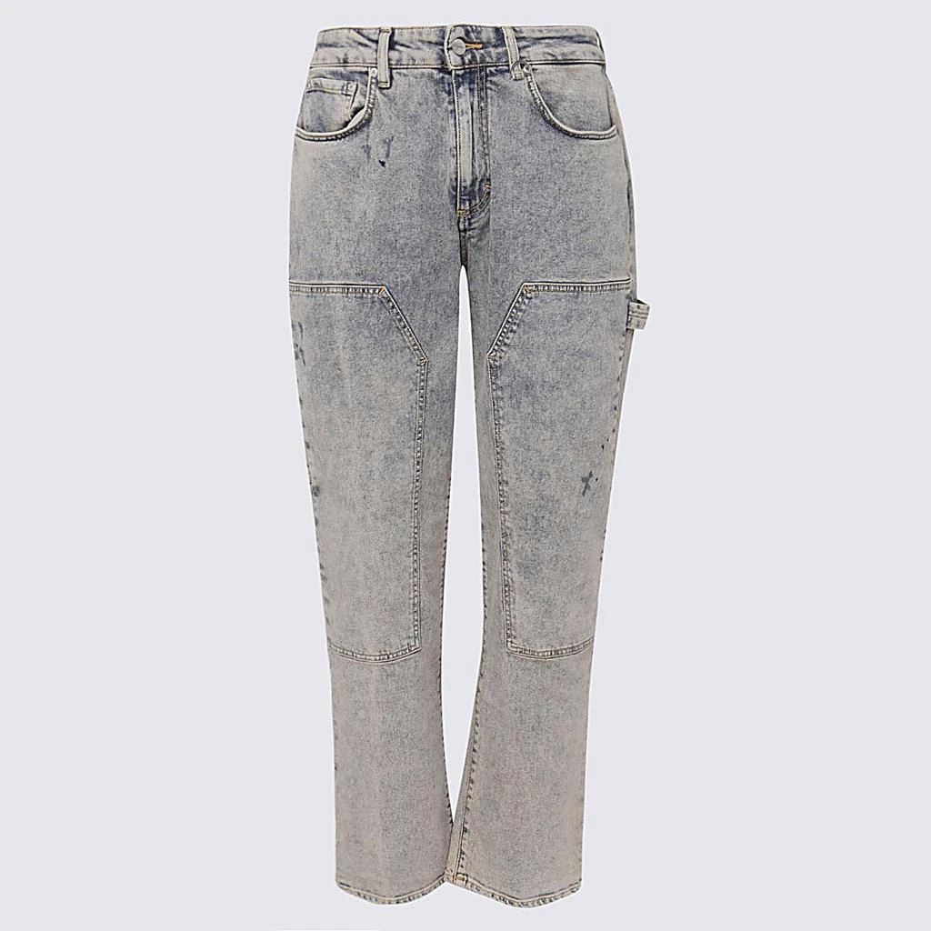 商品Represent|REPRESENT LIGHT GREY COTTON BLEND JEANS,价格¥838,第1张图片