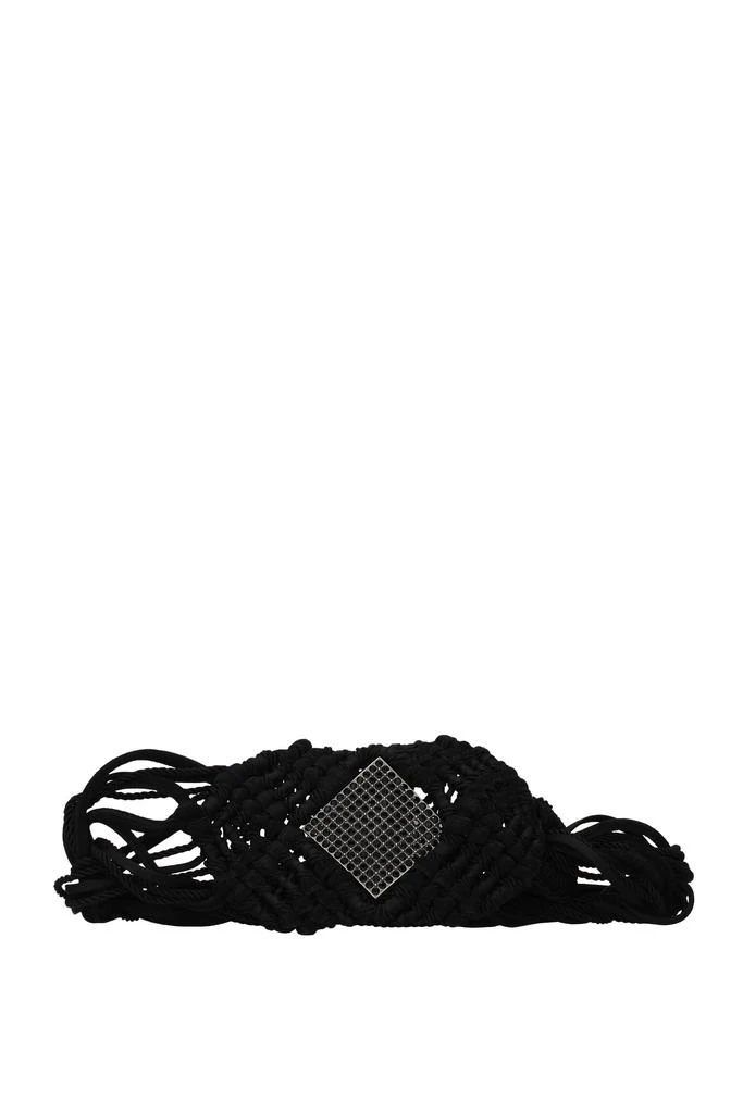 商品Yves Saint Laurent|High-waist belts Fabric Black Black,价格¥4713,第1张图片