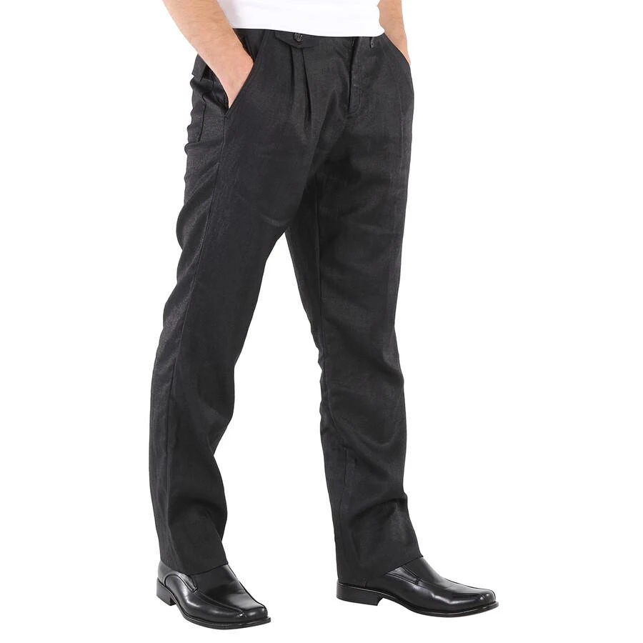 商品Burberry|Men's Black Zip-detailed Trousers,价格¥1228,第2张图片详细描述