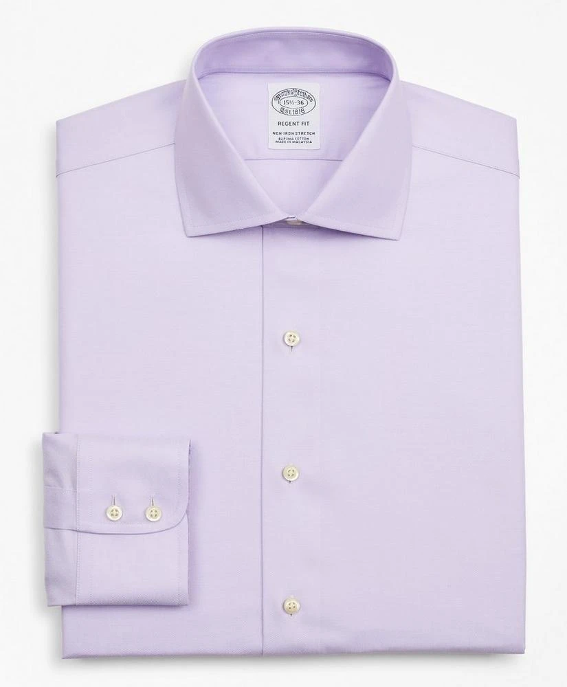 商品Brooks Brothers|Stretch Regent Regular-Fit  Dress Shirt, Non-Iron Twill English Collar,价格¥393,第4张图片详细描述