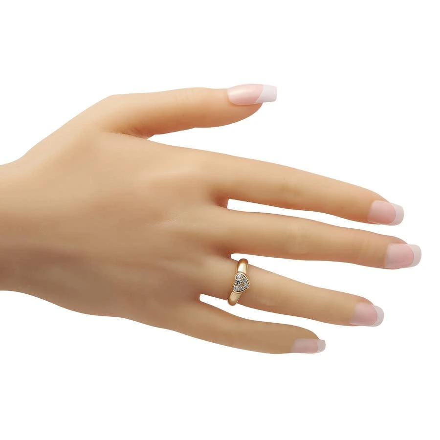商品[二手商品] Tiffany & Co.|Pre-Owned Tiffany  Co. 18K Yellow Gold Diamond Heart Ring,价格¥4857,第3张图片详细描述