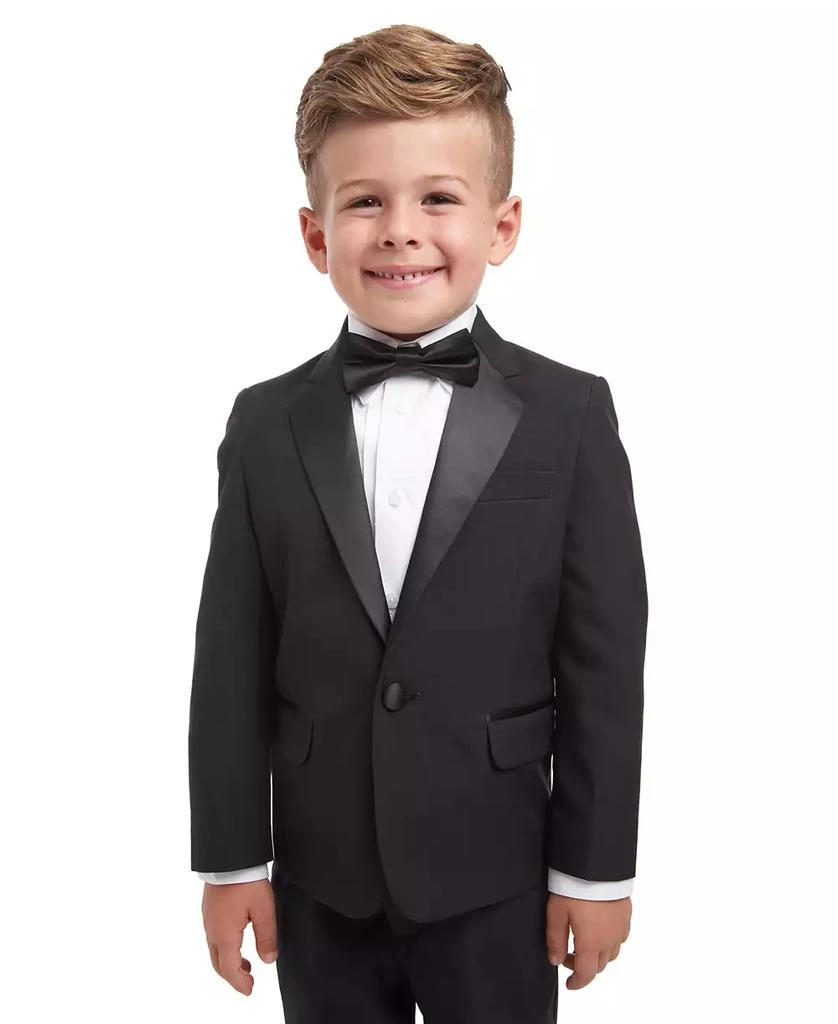 商品Nautica|4-Piece Tuxedo Suit, Shirt & Bowtie, Toddler and Little Boys,价格¥456,第5张图片详细描述