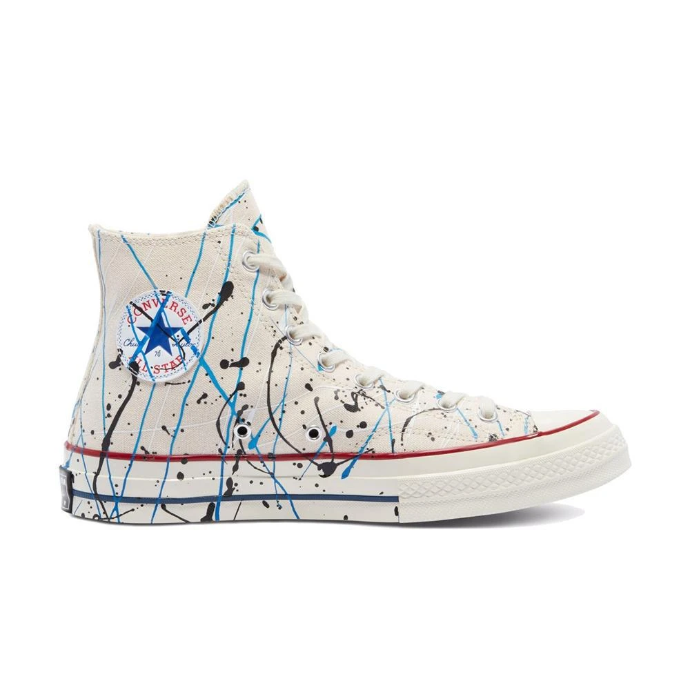 商品Converse|Chuck 70 Archive Paint Splatter Print HI 'Egret / Digital Blue / Egret',价格¥171,第1张图片